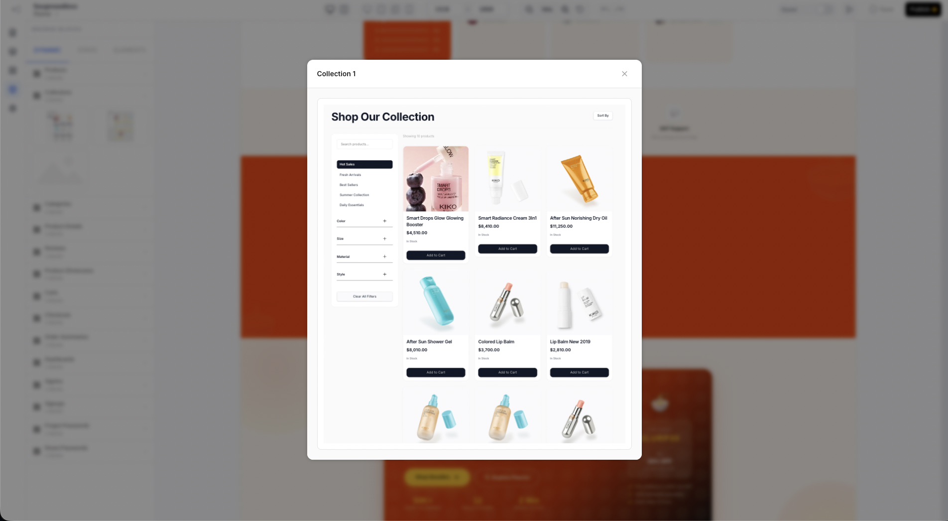 Visual page layer management